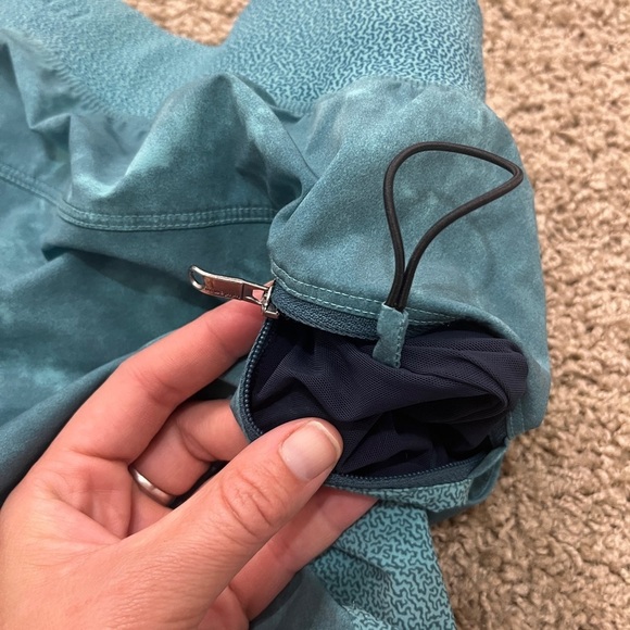 MENS LULULEMON T.H.E SHORTS H2O AQUA BLUE TIE-DYE LINED PULLON DRAWSTRING - Picture 8 of 13